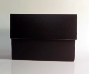 Black Document Storage Box 10-1/4 H x 15W x 5D