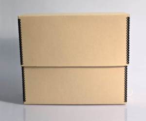 Tan Document Storage Box 10-1/4H x 12-1/4W x 5D